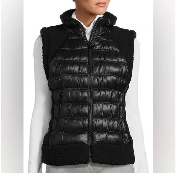 Dkny Jackets & Blazers - DKNY Sport Women's Sherpa-Trim Zip-Front Puffer Vest
Size Large
